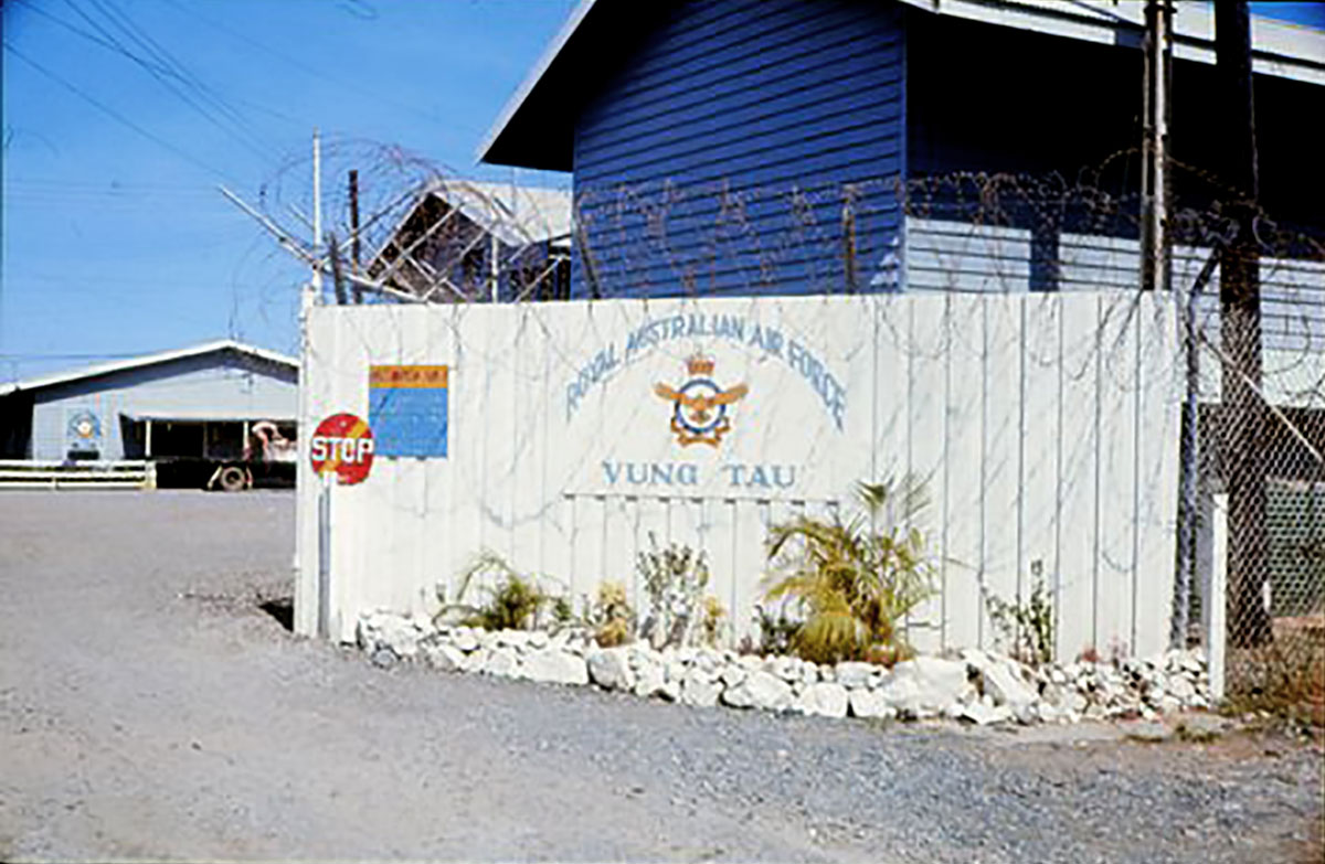 Exterior of Royal Australian Air Force base, Yung Tau